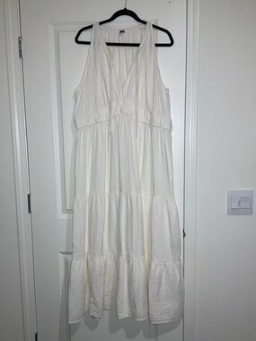 Old Navy White Maxi Dress